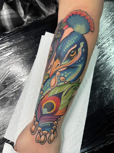 Explore iron maiden tattoo ideas, creative tattoo ideas in Council Bluffs, available at Crimson City Tattoo