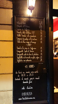 Bar Italia Brasserie à Paris menu