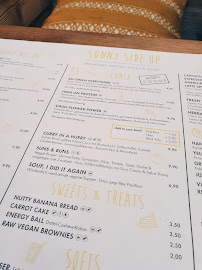 Restaurant servant le petit-déjeuner Sunny Side Up Westend à Frankfurt (le menu)