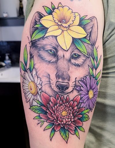 Explore santa muerte tattoo ideas, creative tattoo ideas in Nashville, available at Titan Tattoo