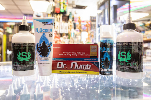 Explore tattoo ideas for dead dog, creative tattoo ideas in San Leandro, available at Orbit Skate and Boutique- Skate Shop & Piercing Shop in San Leandro, CA