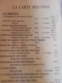 Au Père Louis (Bar à Vins Paris - Saint Germain des Prés Paris 6) à Paris menu