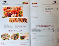 Carte du Restaurant Japonais Sushi 2007 à Paris