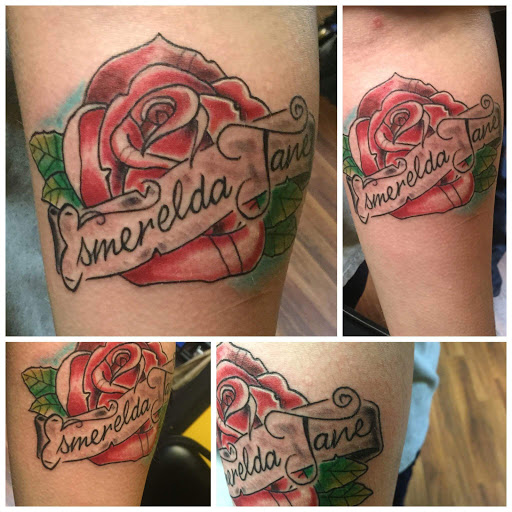 Explore men's clock tattoo ideas, creative tattoo ideas in Cheyenne, available at The T.R.I.B.E. Zoo, LLC Tattoo