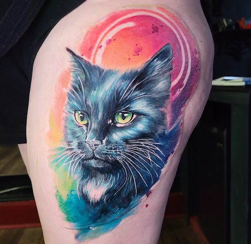 Explore fireman tattoo ideas, creative tattoo ideas in Oakland, available at Amy Zager at Skyline Tattoo Studio