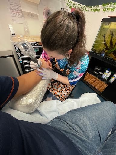Explore rave tattoo ideas, creative tattoo ideas in Buford, available at Inked Arts Tattoo Studio