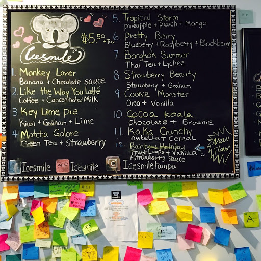 Ice Cream Shop «Icesmile Tampa», reviews and photos, 1512 E Fowler Ave, Tampa, FL 33612, USA