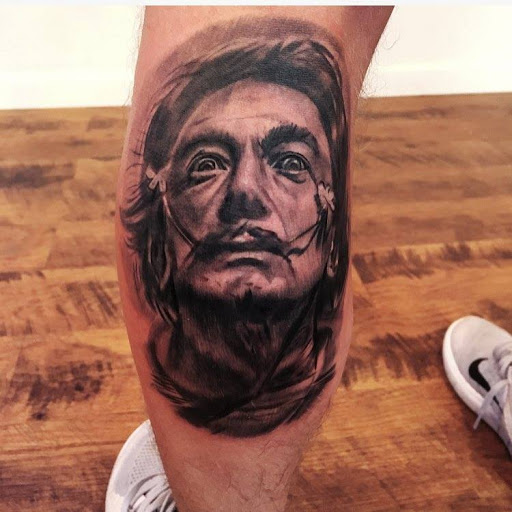 Explore tattoo ideas on calf, creative tattoo ideas in Towson, available at Layer 3 Collective