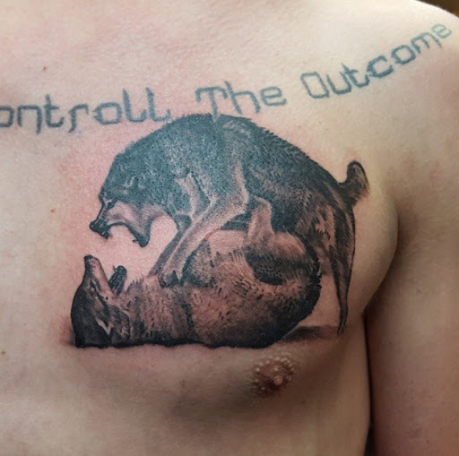 Explore unique knee tattoo ideas, creative tattoo ideas in San Diego, available at Sideshow Tattoo and Piercing