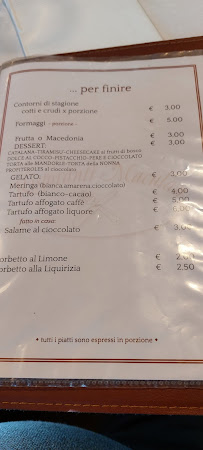 Trattoria Da Poi à Saonara menu