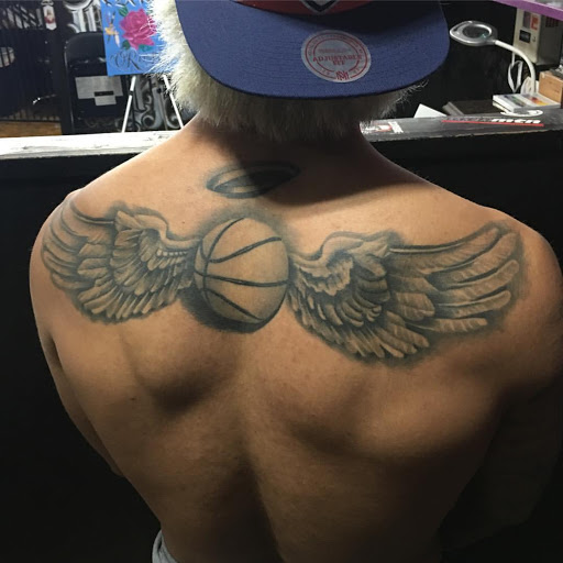 Explore gun tattoo ideas, creative tattoo ideas in Stockton, available at Stockton Tattoo & Piercing