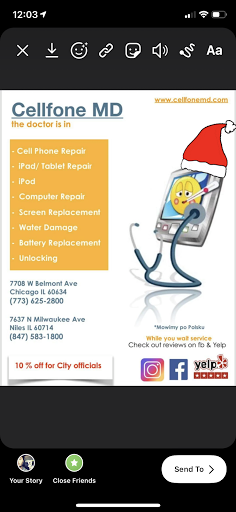 Cell Phone Store «Cellfone MD Cell phone repair», reviews and photos, 7708 W Belmont Ave, Chicago, IL 60634, USA