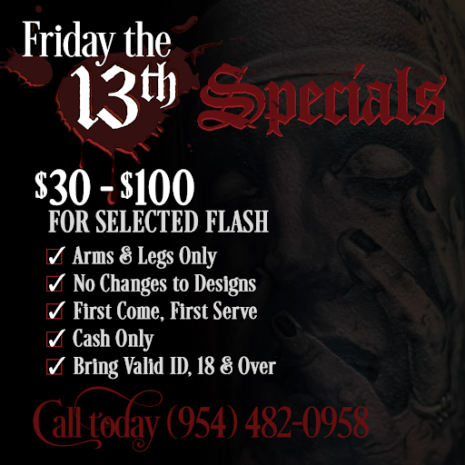 Explore deadpool tattoo ideas, creative tattoo ideas in Deerfield Beach, available at Black Rose Tattoo Studio