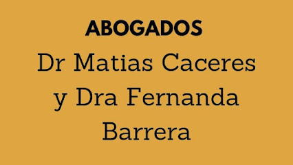 Abogados Dr Matias Caceres y Dra Fernanda Barrera