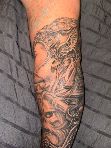 Explore muscle tattoo ideas, creative tattoo ideas in Oxnard, available at Downtown Tattoo & Body Piercing