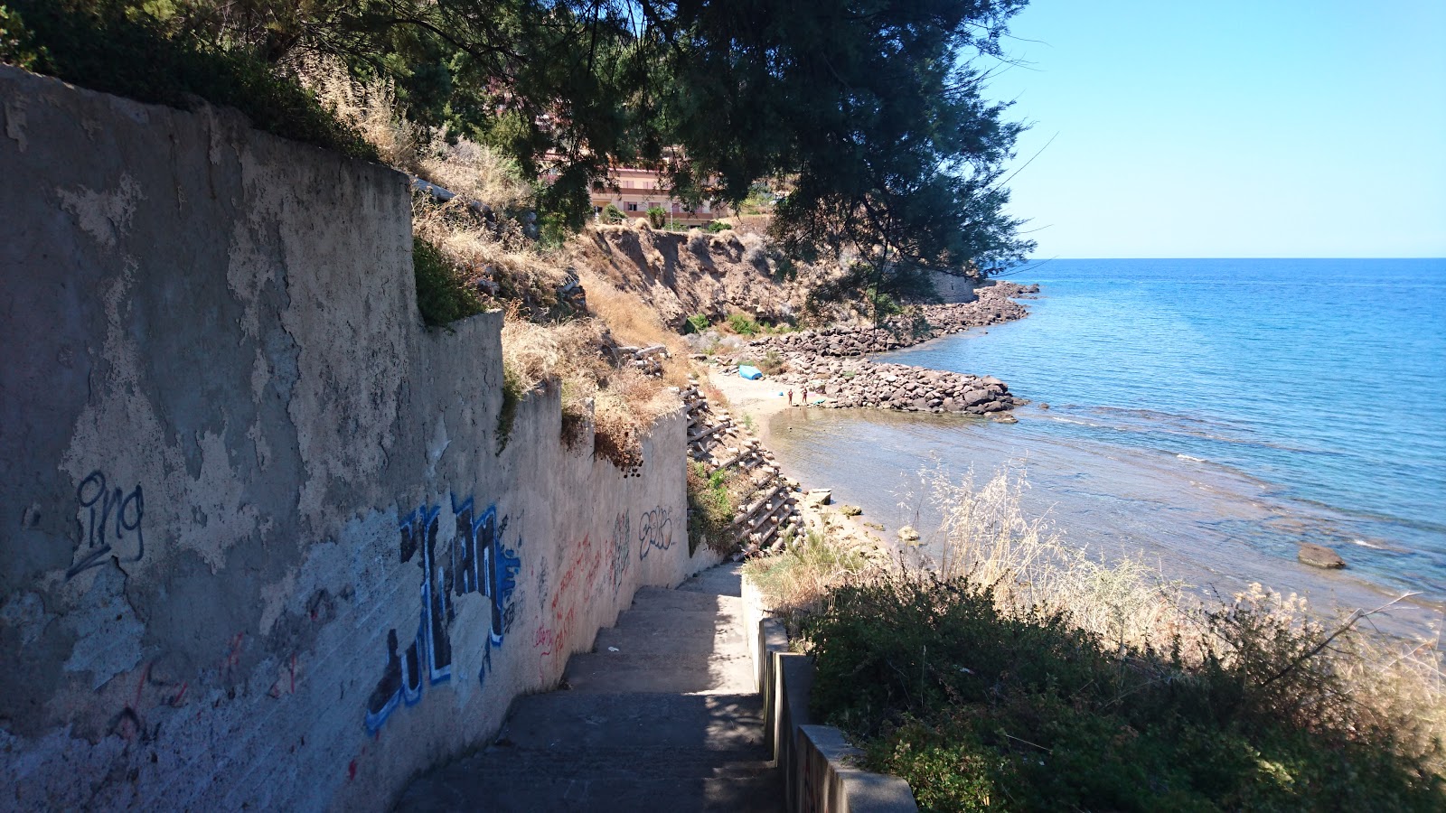 Foto van Spiaggia La Vignaccia met gemiddeld niveau van netheid