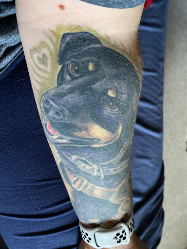 Explore hellscape battle sleeve tattoo ideas, creative tattoo ideas in Hooksett, available at NH Custom Tattoo