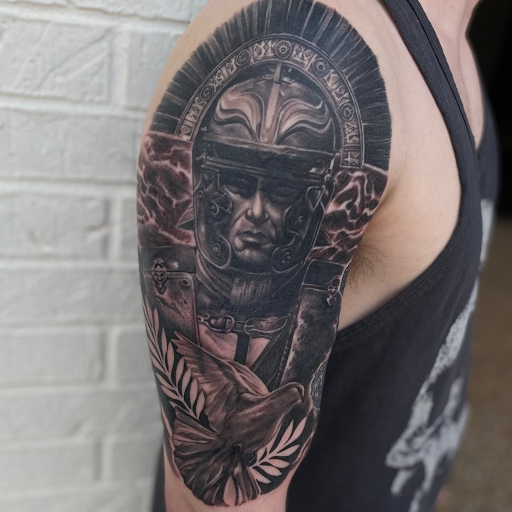 Explore matching halloween tattoo ideas, creative tattoo ideas in Oklahoma City, available at Oklahoma Tattoo Collective