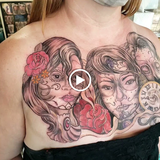 Explore memorial dog tattoo ideas, creative tattoo ideas in Traverse City, available at Pinups & Needles