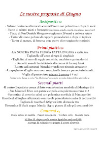 Menu du Antica Trattoria Tre Torri à Maniago
