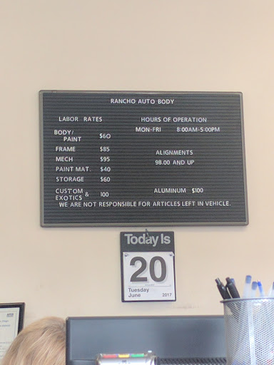Auto Body Shop «Rancho Auto Body», reviews and photos, 591 Westlake St # A, Encinitas, CA 92024, USA