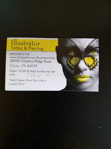 Tattoo Shop «Illustrator Tattoos», reviews and photos, 38505 Chestnut Ridge Rd, Elyria, OH 44035, USA
