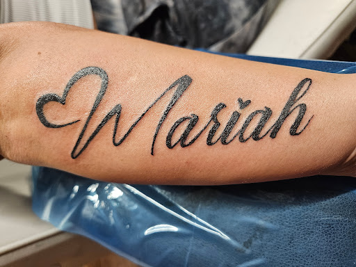 Explore male calf tattoo ideas, creative tattoo ideas in Bloomsburg, available at Tuccis Tattoo & Piercings Studio