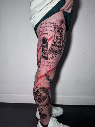 Explore women's cover up tattoo ideas, creative tattoo ideas in Riverview, available at 9-Line Tattoo