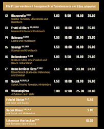 Menu du Baba Haus à Paderborn