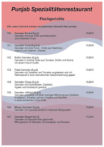 Carte du Neu Punjab Restaurant à Handewitt