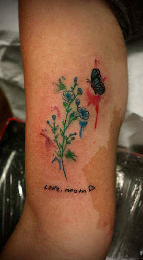 Explore tanjiro tattoo ideas, creative tattoo ideas in Longwood, available at Trinity Tattoo Co Inc