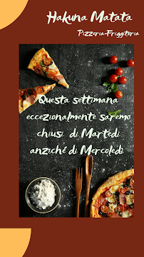 Pizzeria-Friggitoria-Cornetti by night Hakuna Matata Capua à Capua menu