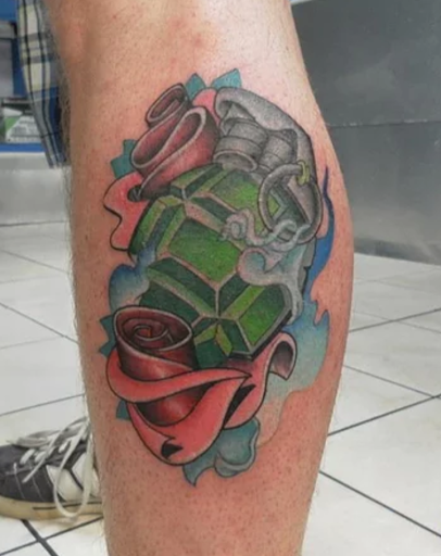 Explore lion sleeve tattoo ideas, creative tattoo ideas in Lufkin, available at Blue Lotus Tattoo & Piercing