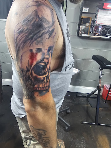 Explore shield maiden tattoo ideas, creative tattoo ideas in Bainbridge, available at Bainbridge Tattoo Company
