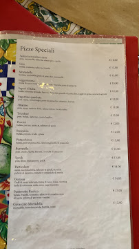 Carte du Pizza e Cucina Politeama à Palermo