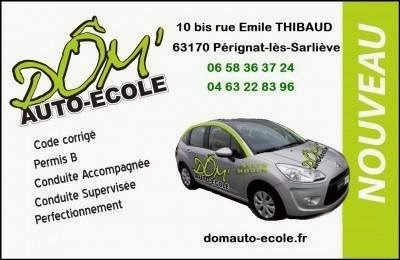 Dôm'auto-Ecole à Pérignat-lès-Sarliève, Puy-de-Dôme