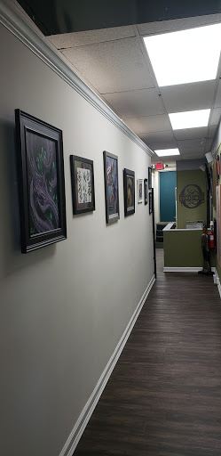 Explore pitbull dog tattoo ideas, creative tattoo ideas in Norwalk, available at Organic Ink Tattoo