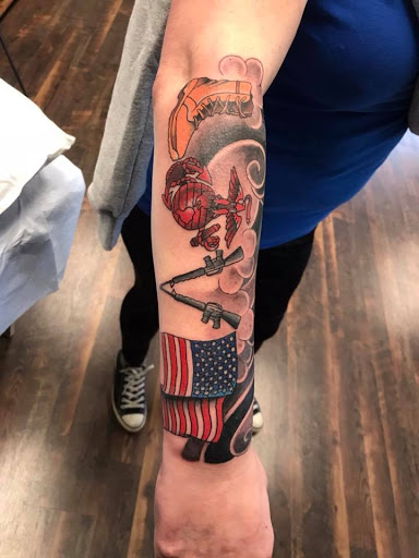 Explore butterfly tattoo color ideas, creative tattoo ideas in Delmar, available at Resolute Tattoo