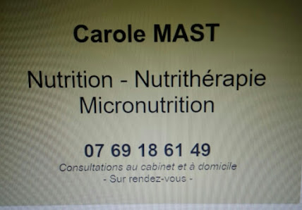 Carole Mast, Ph D 468 Rue du Gén Leclerc, 60390 Auneuil, France