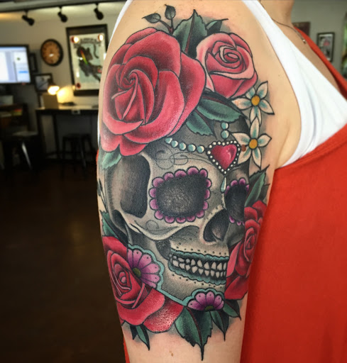 Explore back of the leg tattoo ideas, creative tattoo ideas in Reno, available at Aces Tattoo