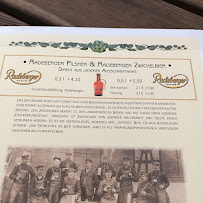 Radeberger Spezialausschank à Dresden menu