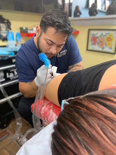 Explore man leg tattoo ideas, creative tattoo ideas in Mcallen, available at World Famous La Mancha Tattooz
