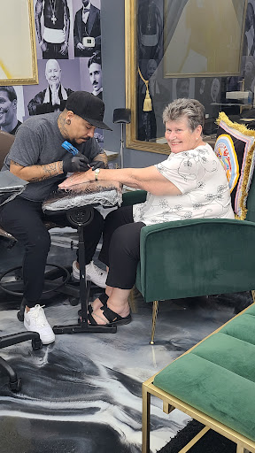 Explore cuff tattoo ideas, creative tattoo ideas in Westwood, available at Dom Astro Tattoo Company