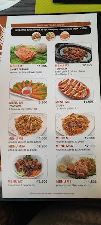 Yun Sushi à Vincennes menu