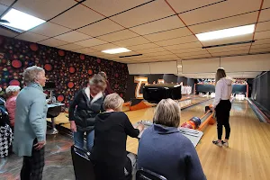 Tim's Black And Orange Bar & Bowling image