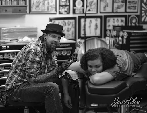 Explore elk tattoo ideas, creative tattoo ideas in Canton, available at The Inkeepers Tattoo Parlor