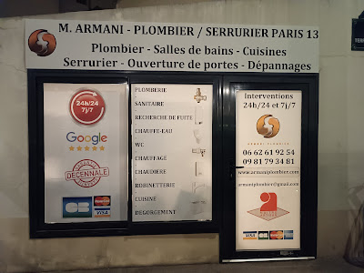 M. Armani Plombier Paris 13 à Paris