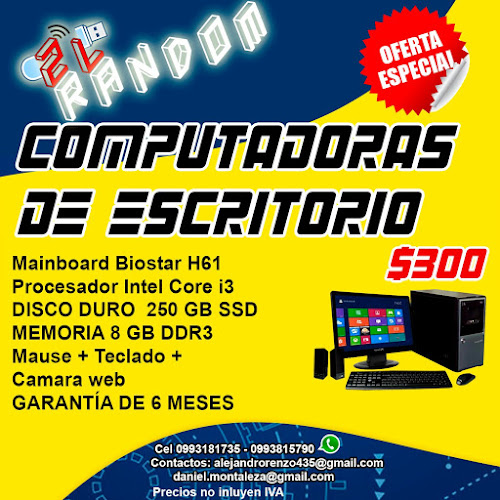 Opiniones de 2LRANDOM Soluciones Informáticas en Guayaquil - Tienda de informática