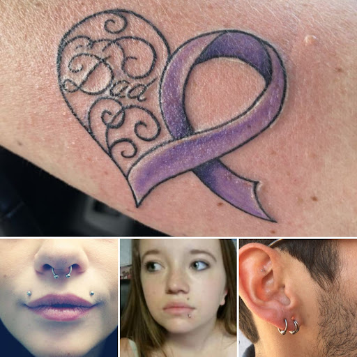 Explore bee tattoo ideas for women, creative tattoo ideas in Elko, available at Tom Custom Tattoos and Body Piercing Studio