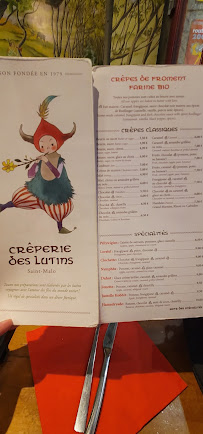 Crèperie des Lutins à Saint-Malo menu